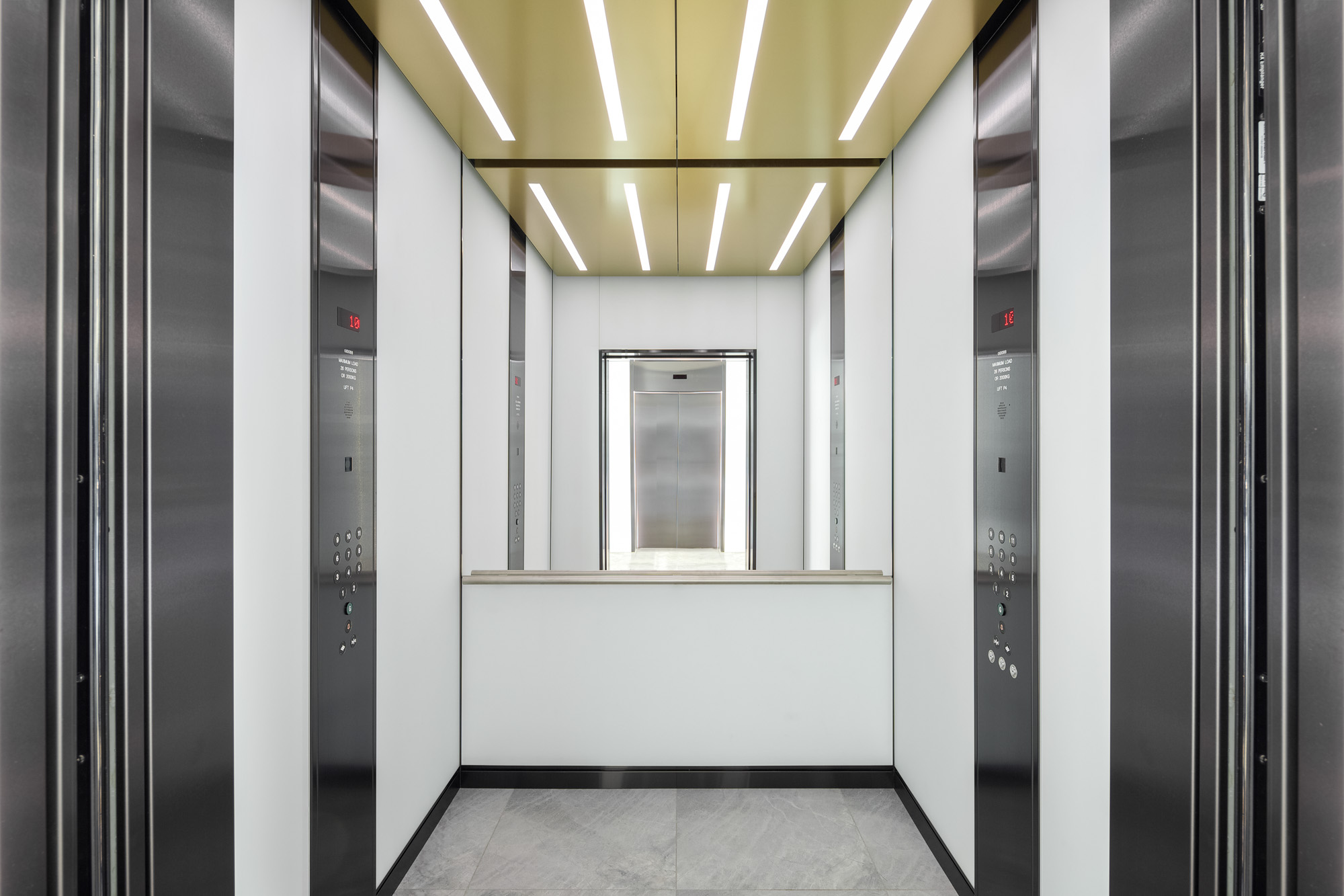 Lift interior photograph